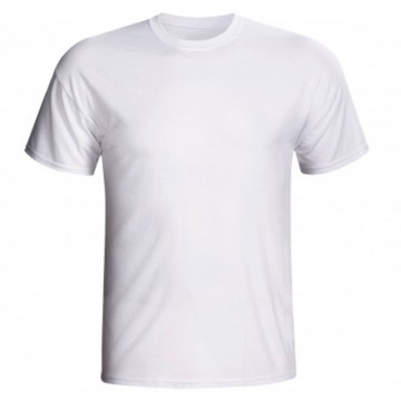Camiseta Branca de Poliéster para Sublimação-Tamanho G. Jplay - 1