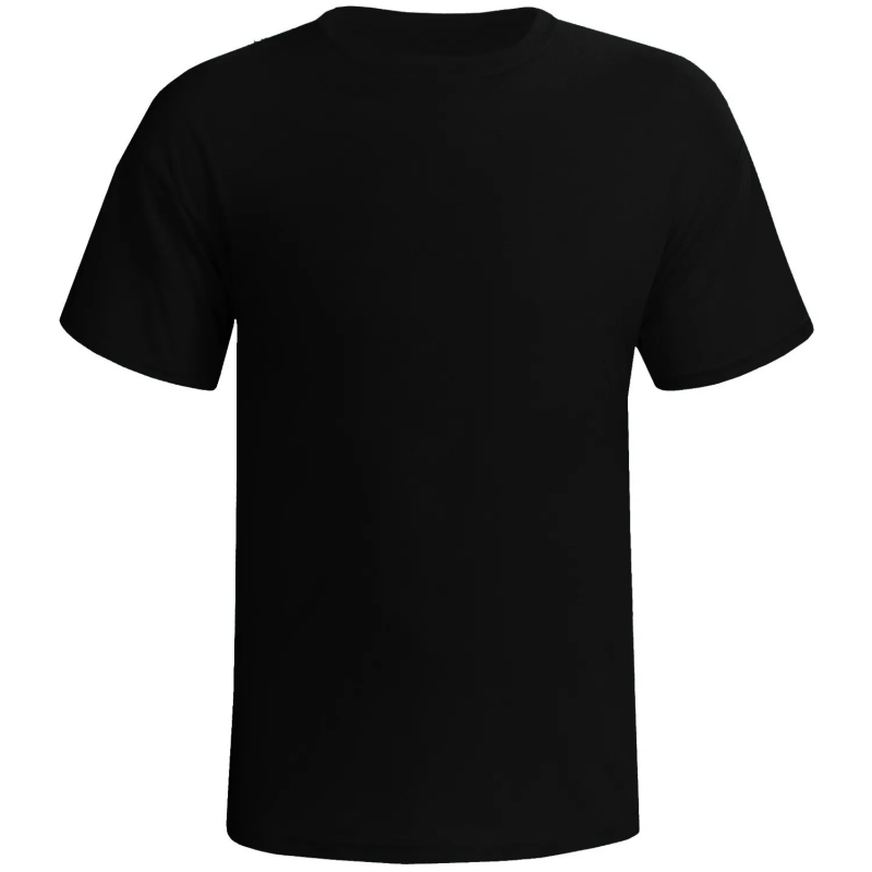Camisa preta para sublimação-Tamanho P.100% Poliéster.