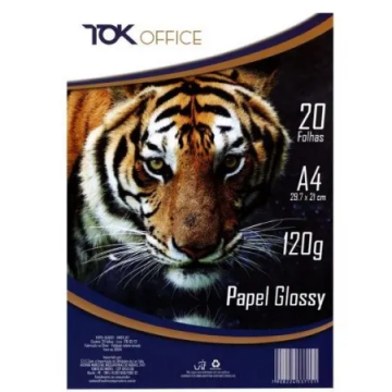 Papel Fotográfico High Glossy 120g Off Paper 20 Folhas. Nacional - 1