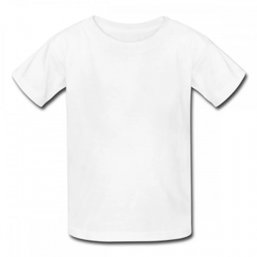 Camisa Infantil Branca para Sublimação/Tamanho G. Jplay - 1