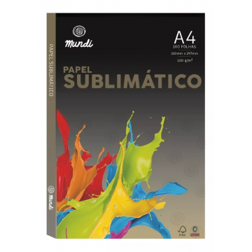 Papel para sublimação  Mundi-Globinho pacote com 100 folhas A4 . Importado - 1