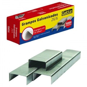 Grampo Galvanizado 26/6 -...
