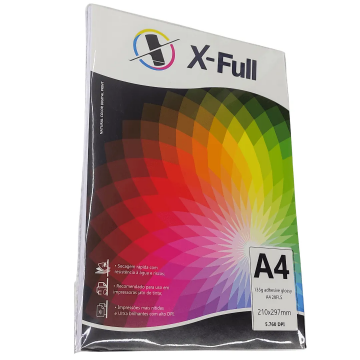 Ppapel fotográfico A4 adesivo 135 gr Pct com 50 folhas. Nacional - 1