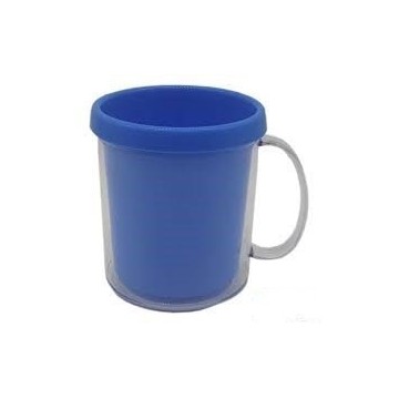 Caneca Rosqueável Azul Escuro Acrilica Para Lembrancinha. Importado - 1