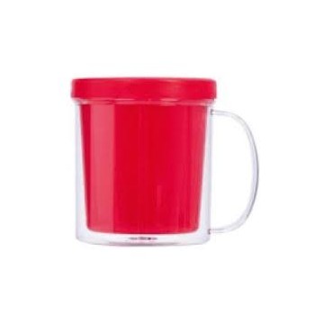 Caneca Rosqueável Vermelha acrilica Para Lembrancinha. Importado - 1