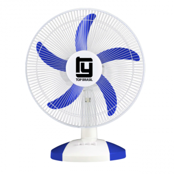 Ventilador de mesa 40CM c/ 5Helices, 3Velocidades Branco. Importado - 1