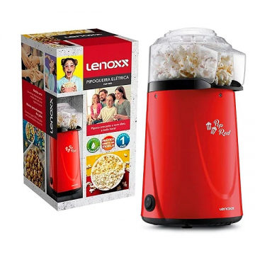 Pipoqueira Elétrica Lenoxx - Vermelha Pop Red. Nacional - 1