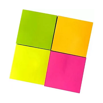4 Blocos Adesivos 4 Cores...