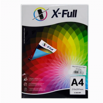 Papel para sublimação A4 X-Full 100g Fundo Azul 100 Folhas. Nacional - 1