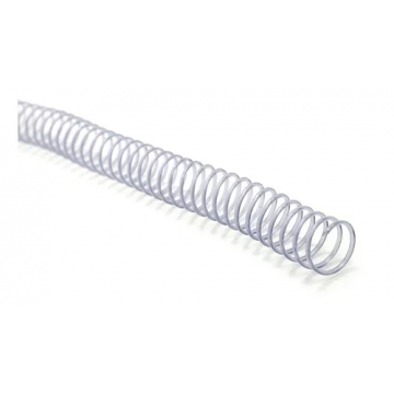 Espiral para Encadernaçã. Plástico-Transparente 17mm para 100 Folhas. Pct com 100 unidades. Nacional - 1