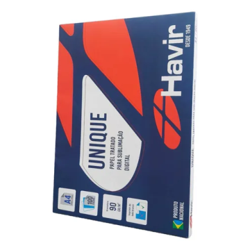 Papel Sublimação Havir SubliUnique A4 90g 100 Folhas Fundo Azul Importado - 1