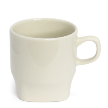 Caneca de Cerâmica para Sublimação Perla Branca - 240ml Importado - 3