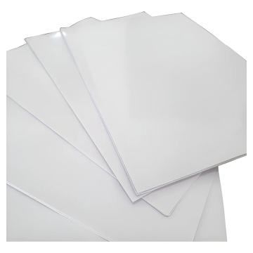 20 folhas A4 adesivas Vinil Glossy Branco p/ Jato Tinta resistente a água Nacional - 1