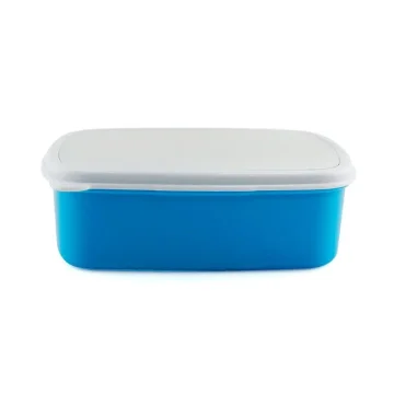Pote de Marmita Retangular com tampa para Sublimação – Azul Importado - 2