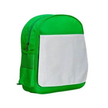 Mochila Infantil para Sublimação - Pequena - 27,5x31,5cm - Verde Grama. Importado - 1