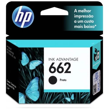 Cartucho HP nº 662 preto 2ml. HP - 1