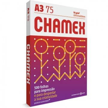 Papel sulfite A3 75g Chamex 500 folhas. Chamex - 1