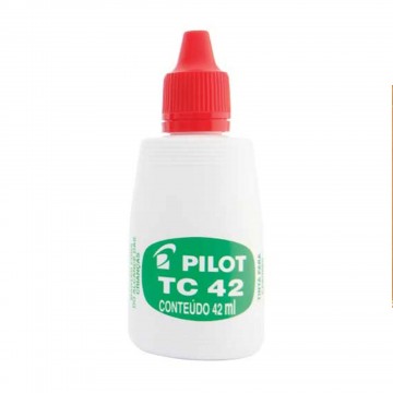 Tinta para Carimbo Vermelho 42ML Pilot. Unidade. PILOT - 1