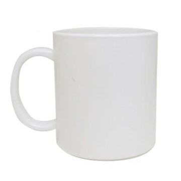 Caneca de Polímero Branca para Sublimação. Importado - 1